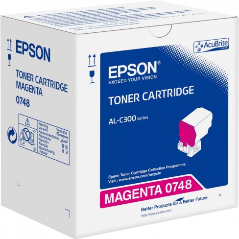 Toner laser Epson C13S050748 - magenta - l'unité
