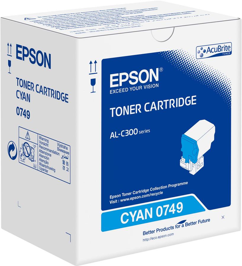 Toner laser Epson C13S050749 - cyan - l'unité