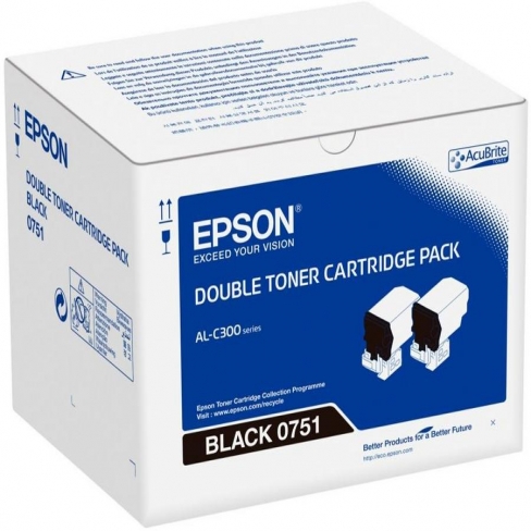 Toner laser Epson C13S050751 - le pack de 2 unités