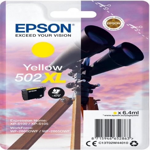 Cartouche jet d'encre Epson T02W4B Jaune - l'unité - Grande capacité