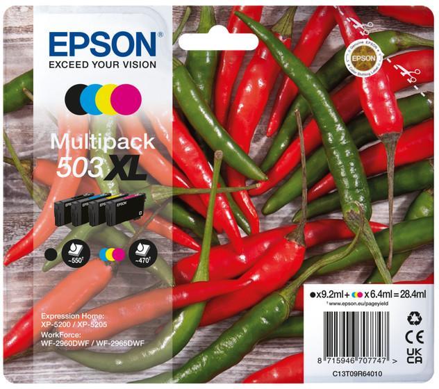 Pack de 4 cartouches jet d'encre Epson T09R6B noir-cyan-magenta-jaune - l'unité - grande capacité