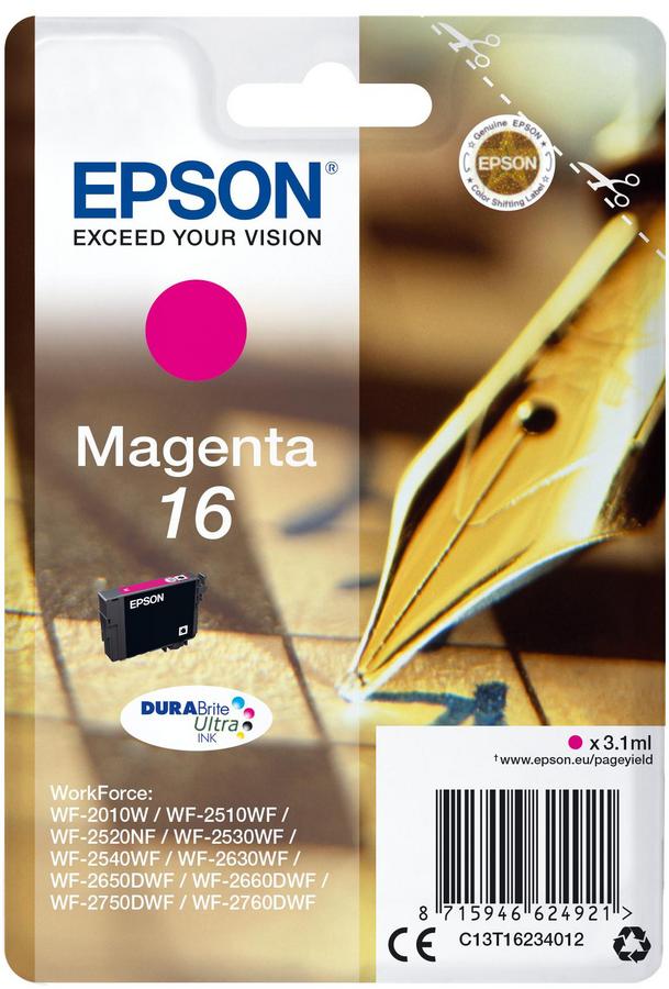 Cartouche d'encre Epson Stylo à plume C13T16234012 - Durabrite - magenta - l'unité