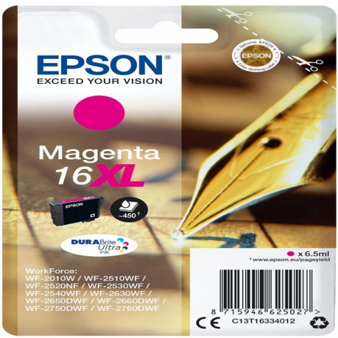 Cartouche d'encre Epson Stylo à plume C13T16334012 - Durabrite XL - magenta - l'unité