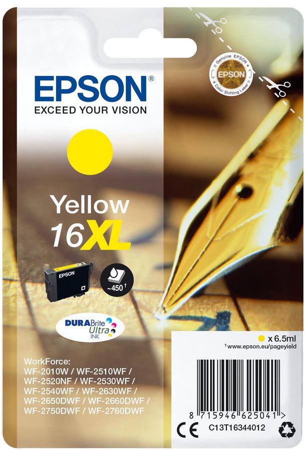 Cartouche d'encre Epson Stylo à plume C13T16344012 - Durabrite XL - jaune - l'unité