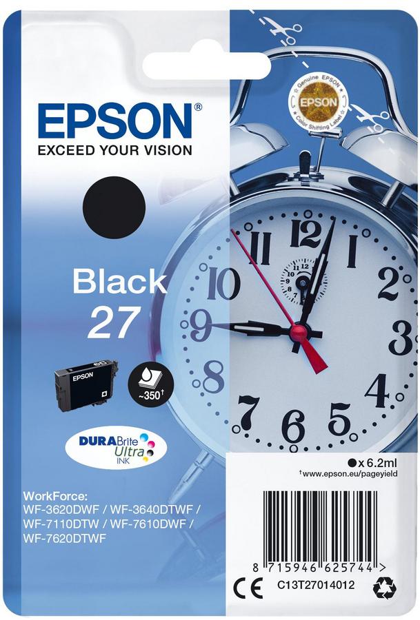 Cartouche d'encre Epson Réveil C13T27014012 - Durabrite - noir - l'unité