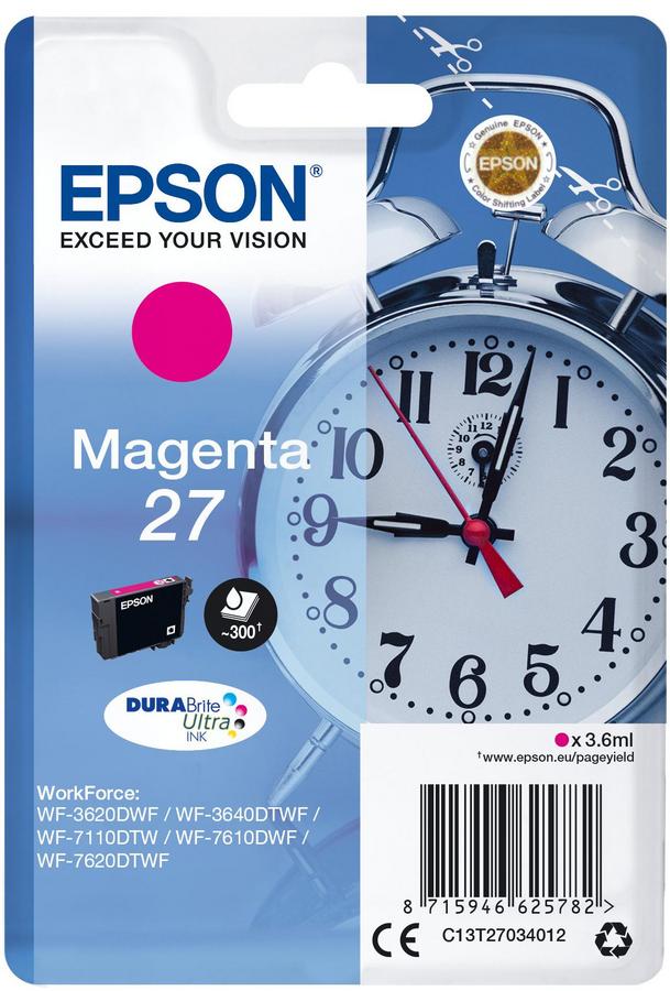 Cartouche d'encre Epson Réveil C13T27034012 - Durabrite - magenta - l'unité