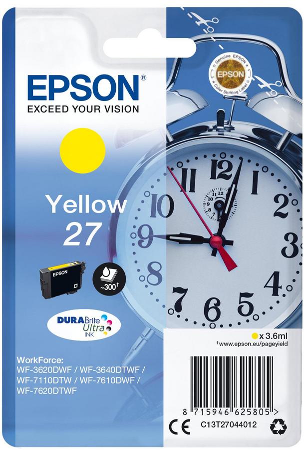 Cartouche d'encre Epson Réveil C13T27044012 - Durabrite - jaune - l'unité