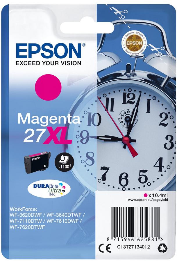 Cartouche d'encre Epson Réveil - 27XL - C13T27134012 - magenta - l'unité