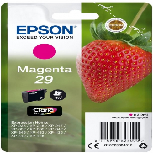 Cartouche d'encre Epson Fraise 29 - C13T29834012 - magenta - l'unité