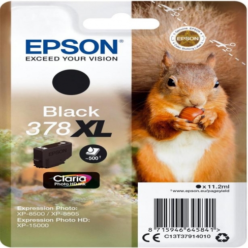 CART - T3791B - EPSON - 378XL - NOIR - PAR 1