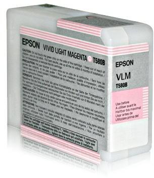 Cartouche d'encre Epson T580B00 - magenta clair - l'unité