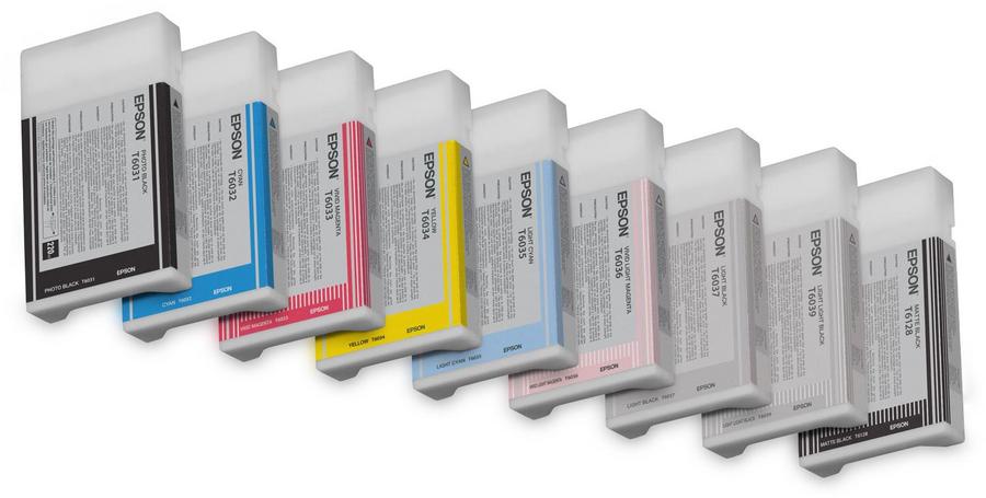 Cartouche d'encre Epson C13T603900 - gris clair - l'unité
