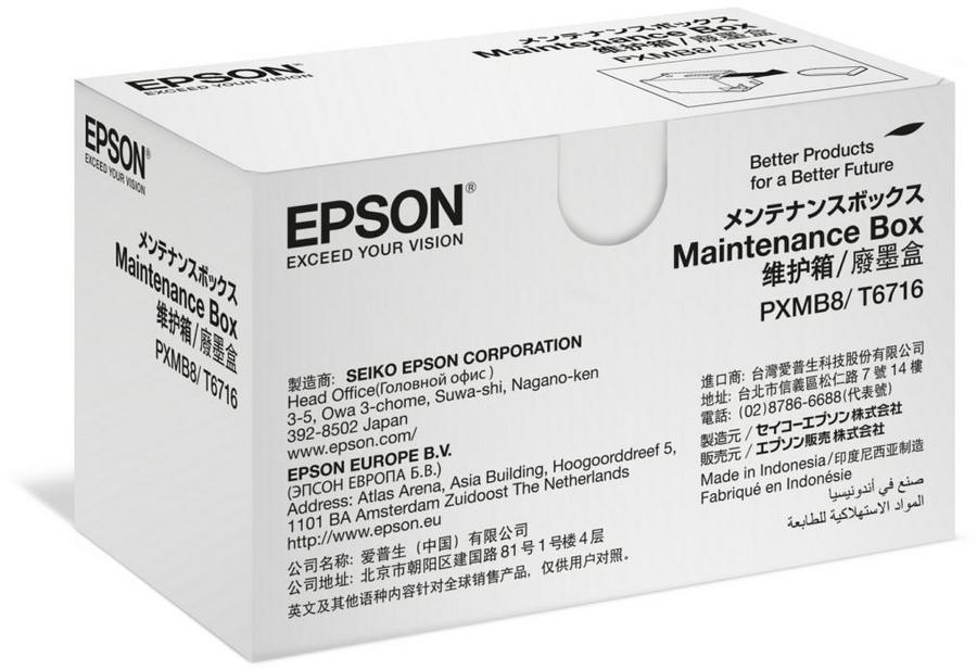 Collecteur d'encre Epson T671600 pour imprimante jet d'encre - noir - l'unité