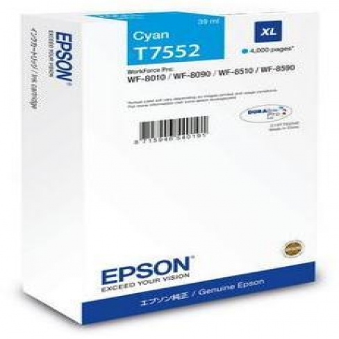 Cartouche d'encre Epson C13T755240 - cyan - l'unité