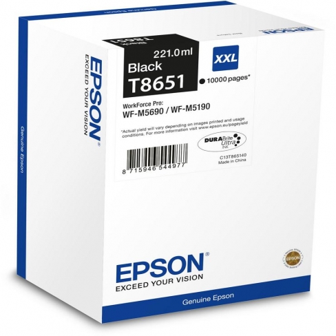 Cartouche d'encre Epson C13T865140 - noir - l'unité
