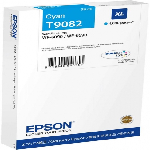Cartouche d'encre Epson C13T908240 - cyan - l'unité