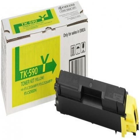 Toner laser Kyocera TK590Y - jaune - l'unité