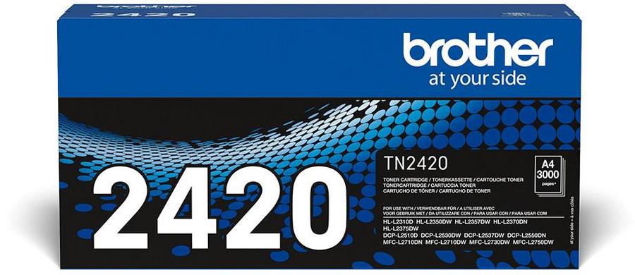 Toner laser grande capacité Brother TN2420 - noir - l'unité