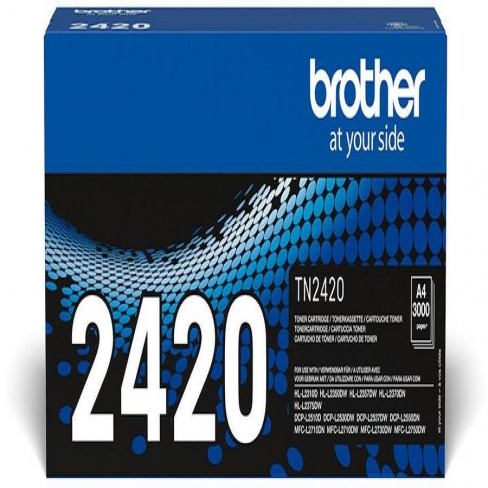 Toner laser grande capacité Brother TN2420 - noir - l'unité