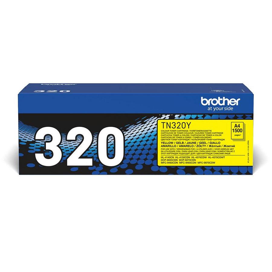 Toner laser Brother TN320Y - jaune - l'unité