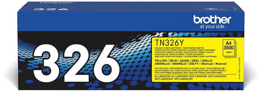 Toner laser haute capacité Brother TN326Y - jaune - l'unité
