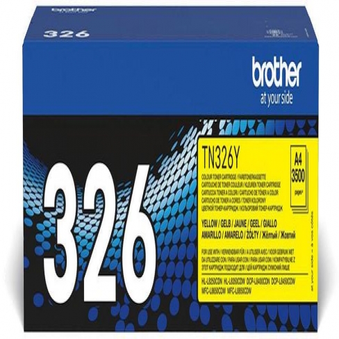 Toner laser haute capacité Brother TN326Y - jaune - l'unité