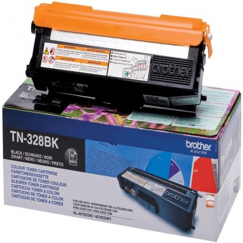 Toner laser Brother TN328BK - noir - l'unité