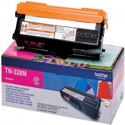 Toner laser Brother TN328M - magenta - l'unité