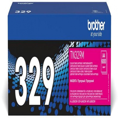 Toner laser très haute capacité Brother TN329M - magenta - l'unité
