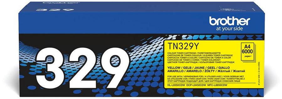 Toner laser très haute capacité Brother TN329Y - jaune - l'unité