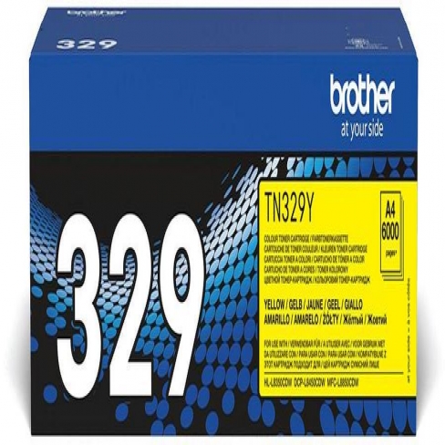 Toner laser très haute capacité Brother TN329Y - jaune - l'unité