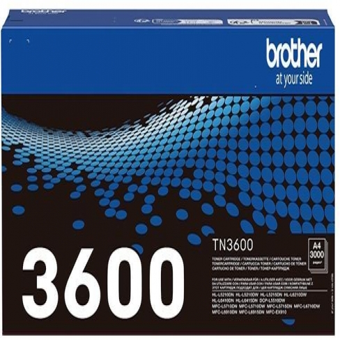 Toner laser Brother TN3600 noir - l'unité