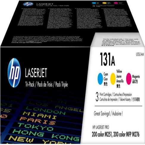 Toner laser HP U0SL1AM - 3 couleurs - le pack