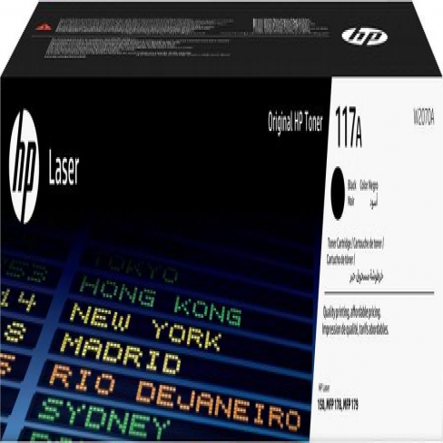 Toner laser HP 117A - W2070A - noir - l'unité