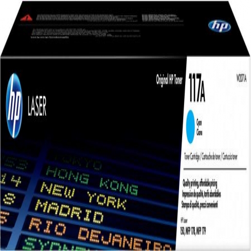 Toner laser HP 117A - W2071A - cyan - l'unité