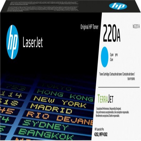 Toner laser HP W2201A Cyan - l'unité