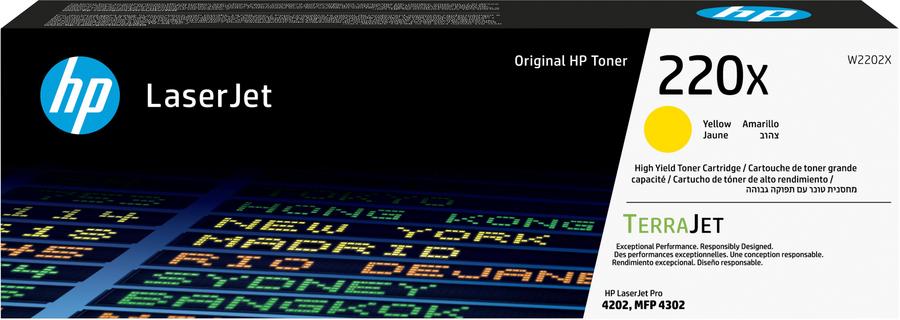 Toner laser HP W2202X Jaune - l'unité - Grande capacité