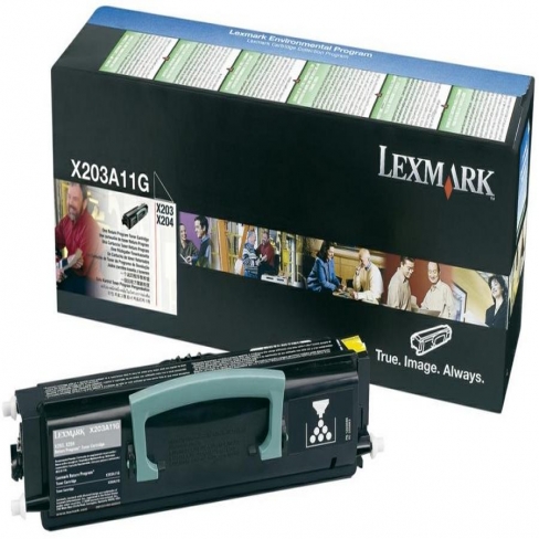 Toner laser Lexmark X203A11G - noir - l'unité