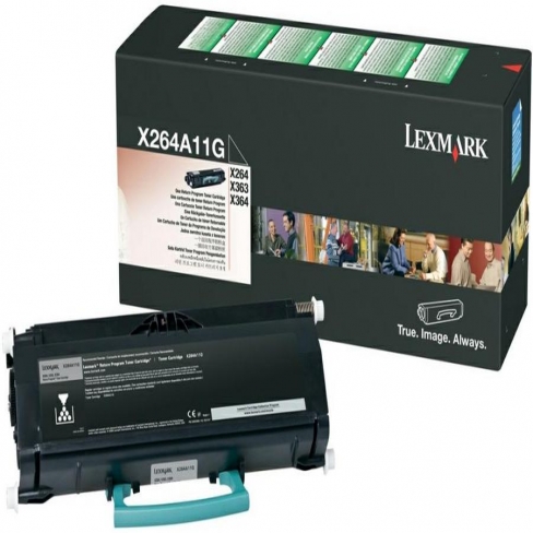 Toner laser Lexmark X264A11G return - noir - l'unité
