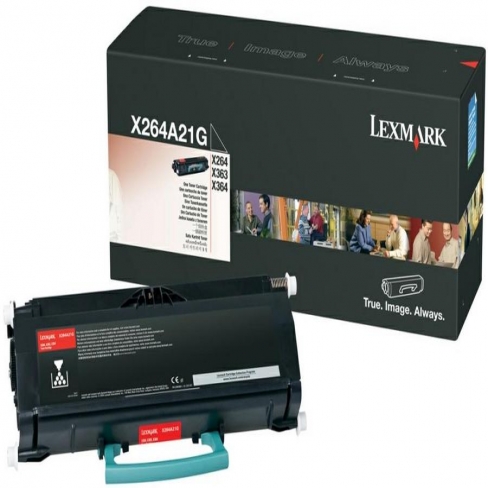 Cartouche laser Lexmark - X264A21G - noir - l'unité