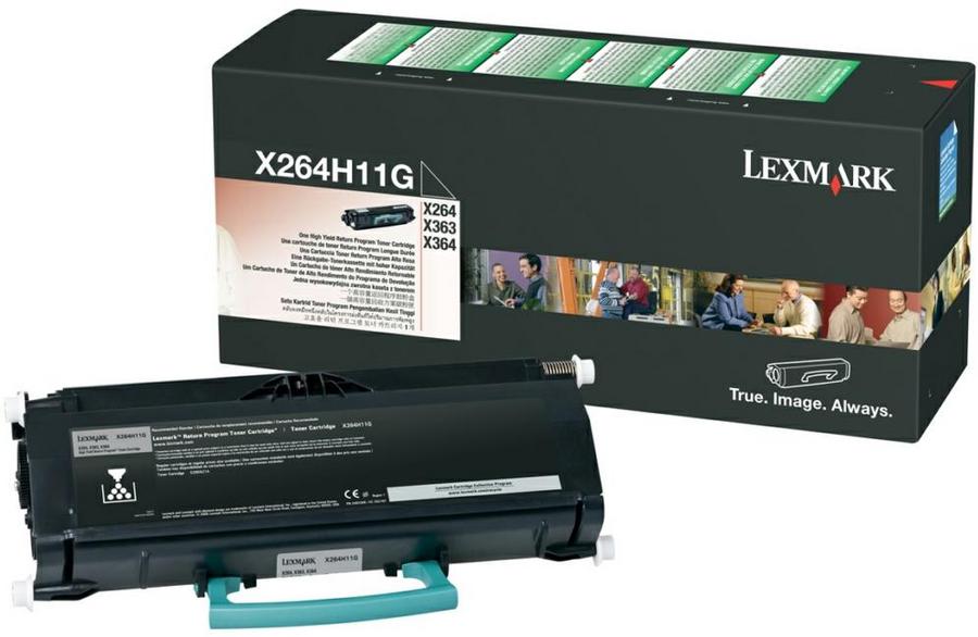 Toner laser Lexmark X264H11G - noir - l'unité