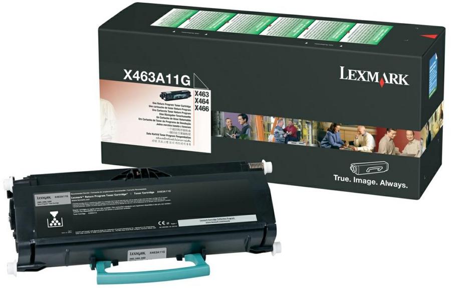 Toner laser Lexmark X463A11G return - noir - l'unité