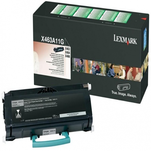 Toner laser Lexmark X463A11G return - noir - l'unité