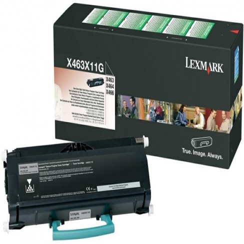 Toner laser Lexmark X463X11G return - noir - l'unité