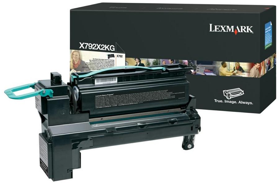 Cartouche laser Lexmark - X792X2KG - noir - l'unité