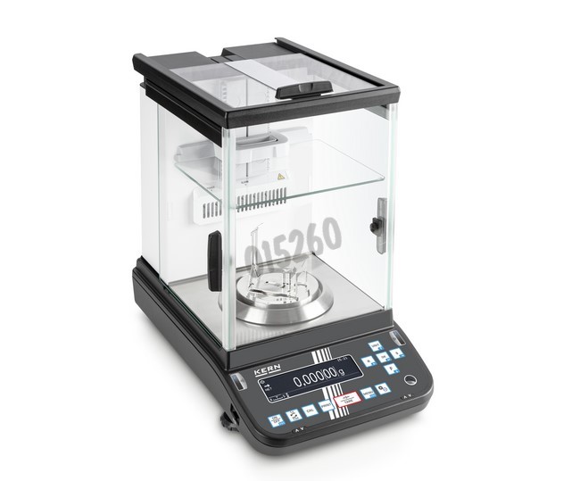 Balance semi-micro KERN ABP-A 220g /0,01 mg plateau 91 mm cage 3 portes coulissantes automatiques