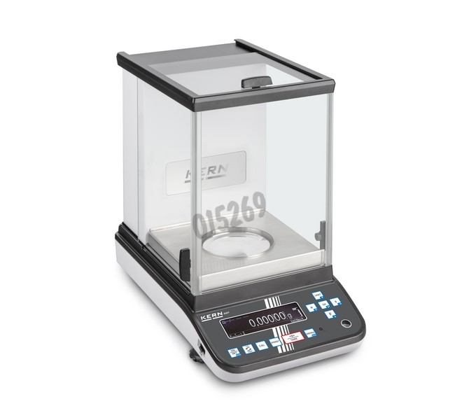 Balance semi-micro KERN ABP-A 220g /0,01 mg plateau 91 mm cage 3 portes coulissantes