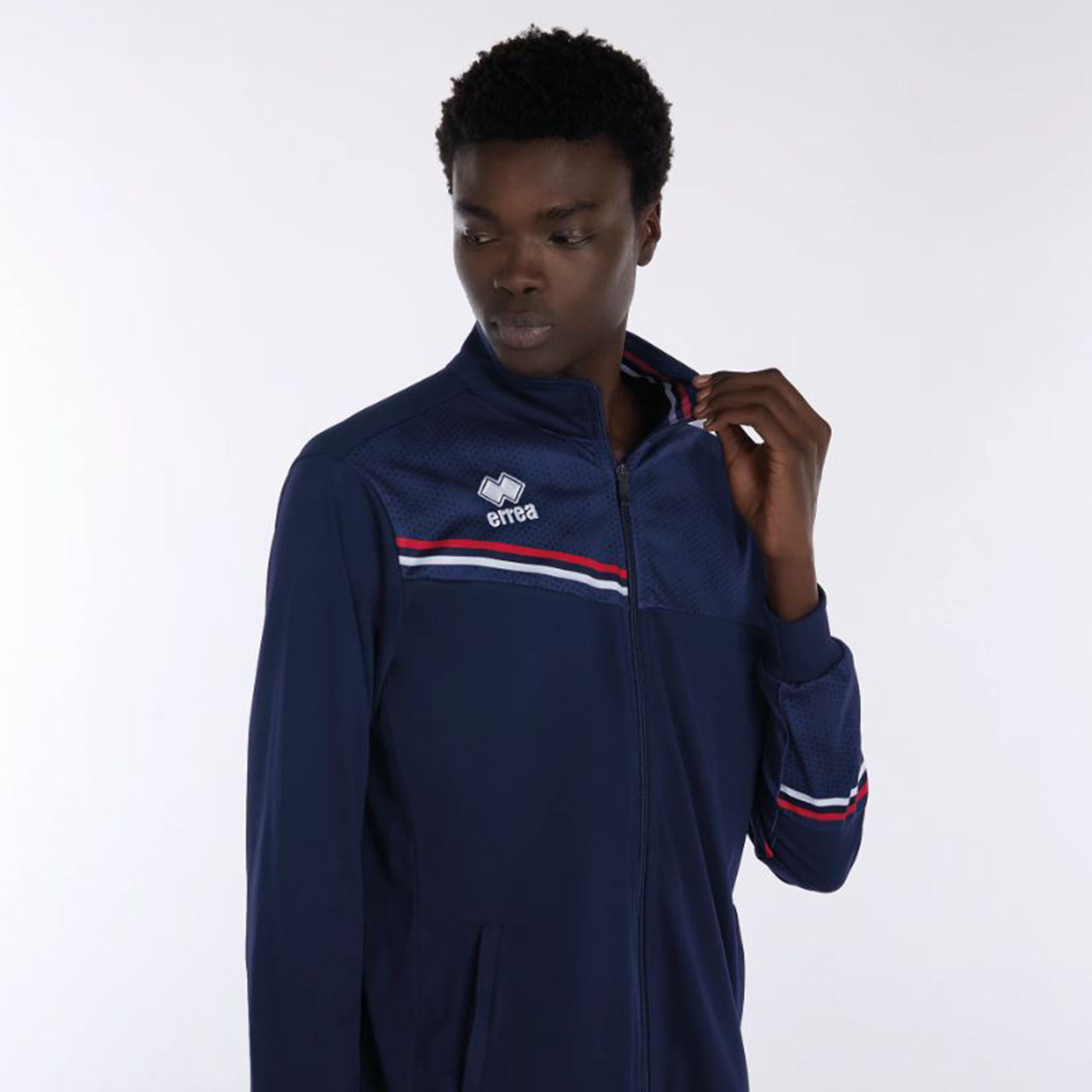 Veste survêtement homme - Erick - Errea - 100 % polyester elastic-tricot - 200g/m²