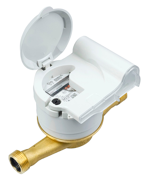 Compteur d'eau vitesse Auriga - Radio Izar RC868i G4 OMS l. 170 mm - R160 - laiton - cadran plastique - lot de 10