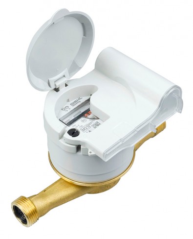 Compteur d'eau vitesse Auriga - Radio Izar RC868i G4 OMS l. 170 mm - R160 - laiton - cadran plastique - lot de 10